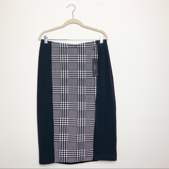 NWT Lane Bryant Black & White Ponte Skirt Sz 18 - Picture 2 of 5